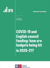 Covid-19 and English council funding: how are budgets being hit in 2020–21?: (IFS Report R174)